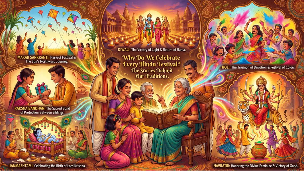 क्यों मनाते हैं हम हर हिंदू त्योहार? जानें उनके पीछे छिपी पौराणिक कथाएं और महत्व