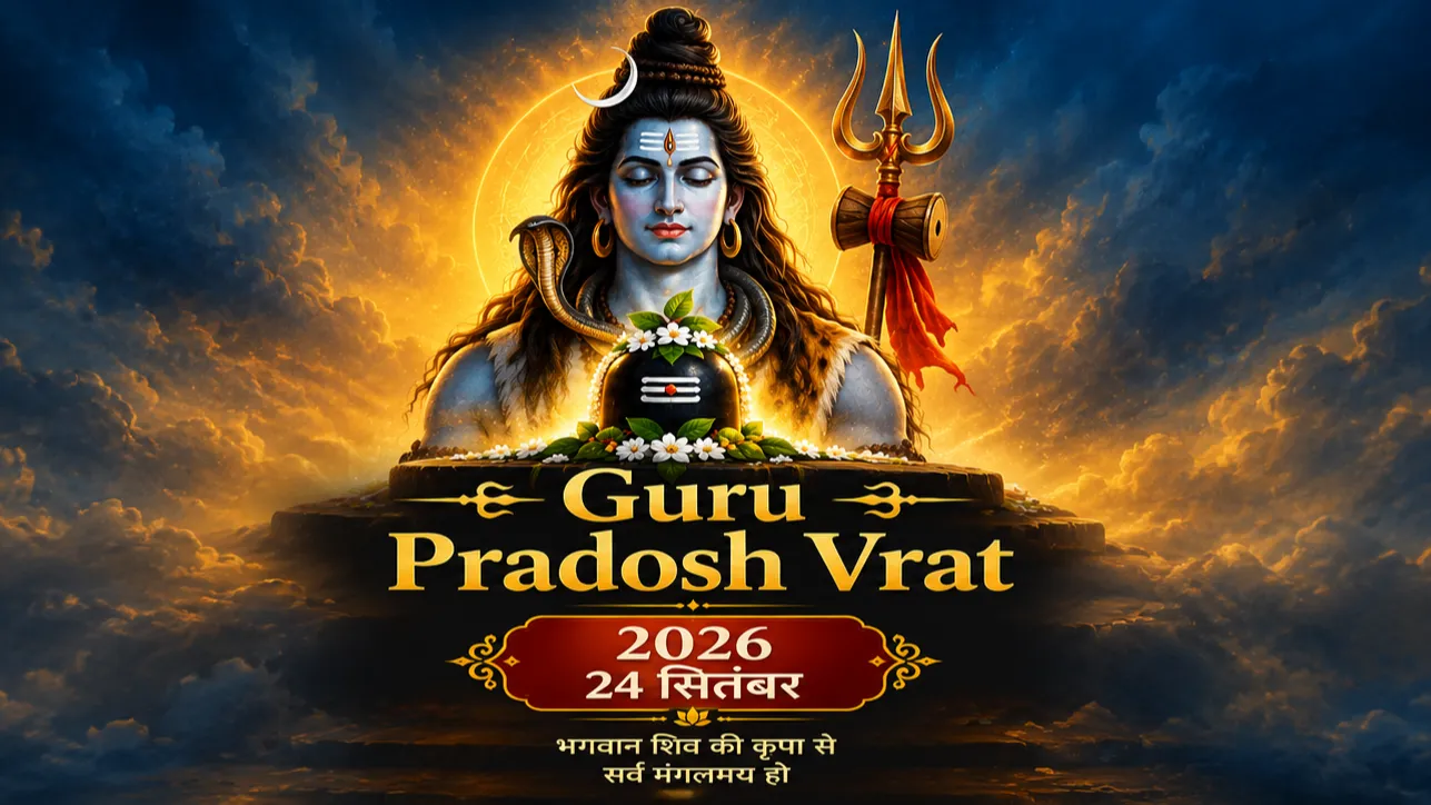 गुरु प्रदोष व्रत 2026: 24 सितंबर को ऐसे करें पूजा, शिव कृपा से दूर होंगे सभी कष्ट