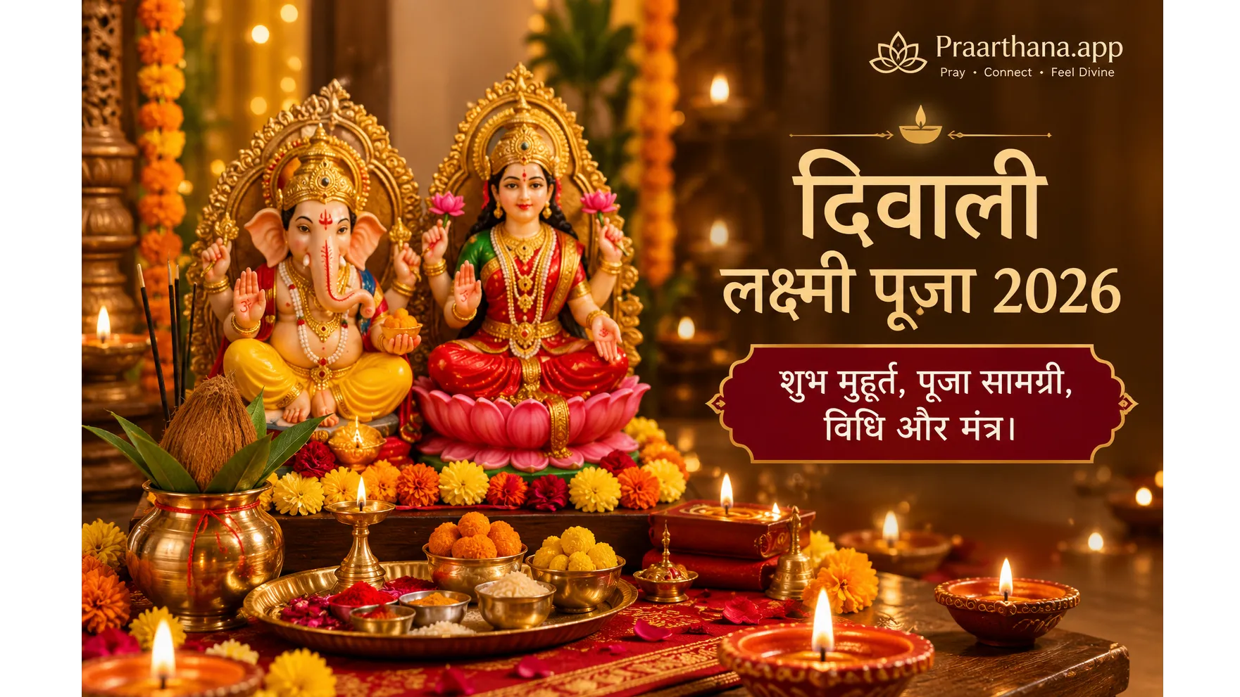 Diwali Laxmi Puja 2026: शुभ मुहूर्त, आरती और माता लक्ष्मी को प्रसन्न करने के मंत्र