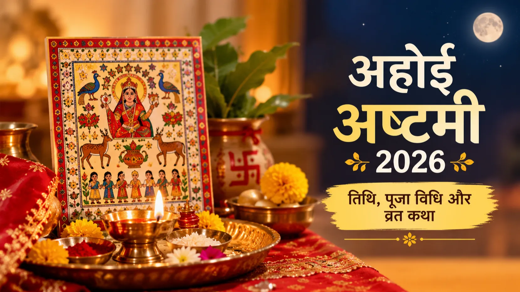 Ahoi Ashtami 2026: जानिए शुभ मुहूर्त, पूजा विधि और संतान की लंबी उम्र के लिए अहोई माता की कथा